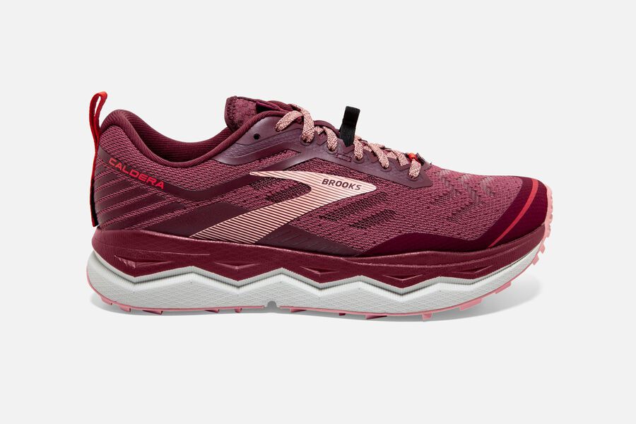 Zapatillas Trail Brooks Caldera 4 Mujer Burdeos Comprar VOPZ43659